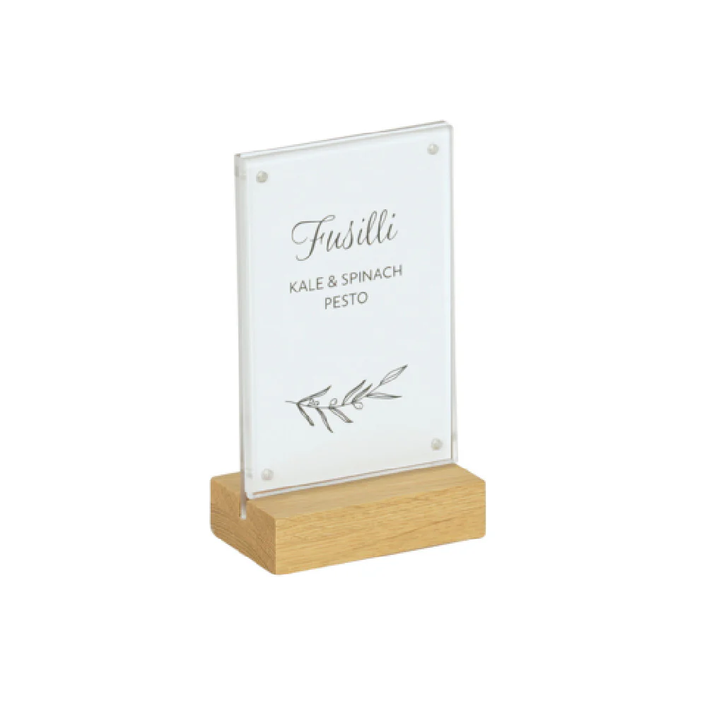 Cal Mil 23185-46-21 4 Inch Sydney Card Holder with Oak Finish