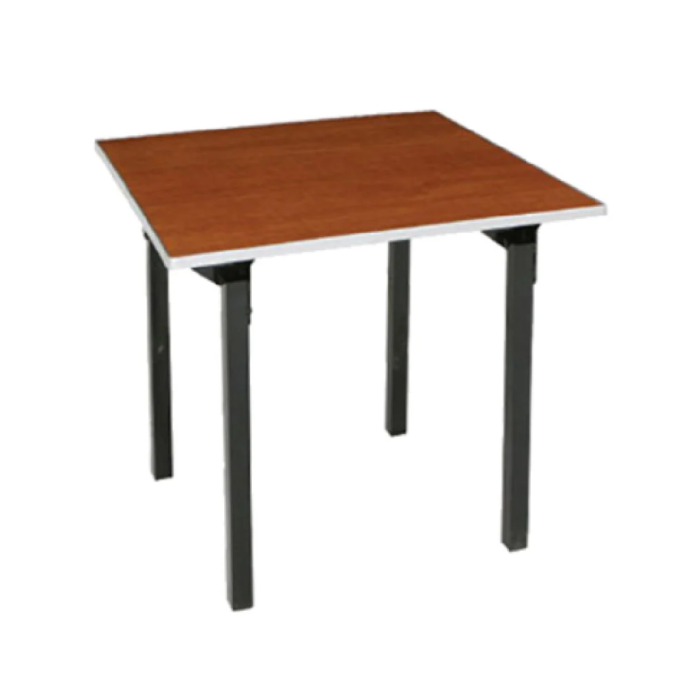 Forbes Industries 600-4848A 48 Inch Folding Table Square Plywood Aluminum Edge and Black Finish Forbes Industries 600-4848A 48 Inch Folding Table Square Plywood Aluminum Edge and Black Finish