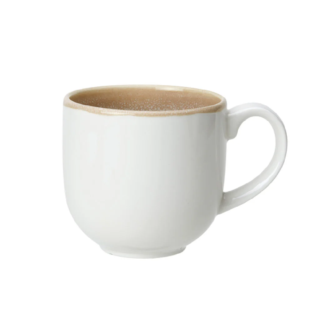 Steelite 17910624 10.0 Oz City Mug Sandstone Revolution Edge Alumina Vitrified