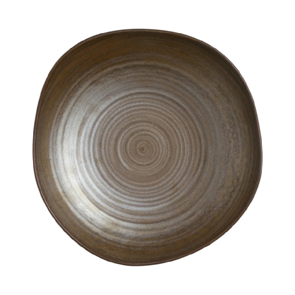 Steelite 6965E6157 1.25 Quarts Round Bowl Porcelain Patina Bronze Steelite 6965E6157 1.25 Quarts Round Bowl Porcelain Patina Bronze