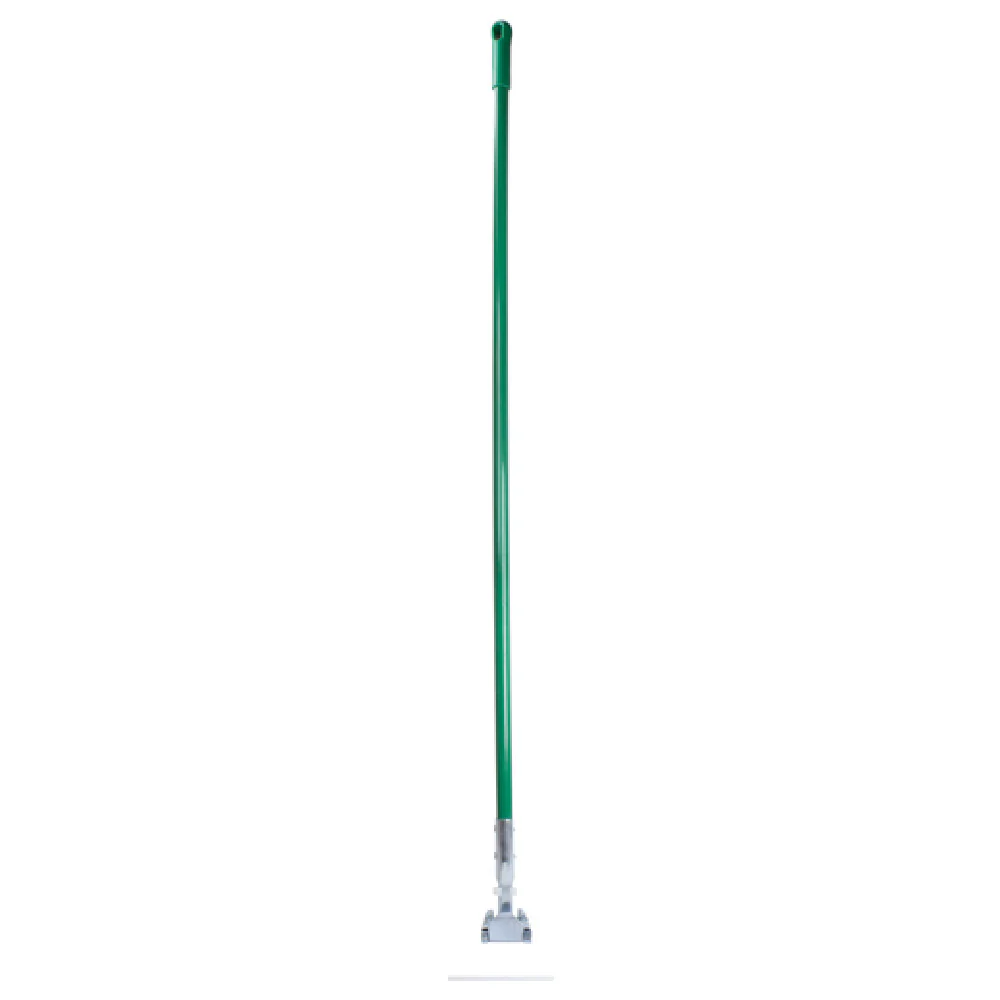 Carlisle 362113EC09 60 Inch Fiberglass Dust Mop Handle Green Clip-on Connector