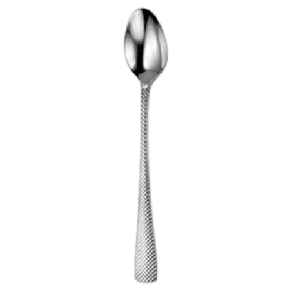 1880 Hospitality T057SITF 7-3/8 Inch Iced Teaspoon with Textured Handle 18/10 Stainless Steel