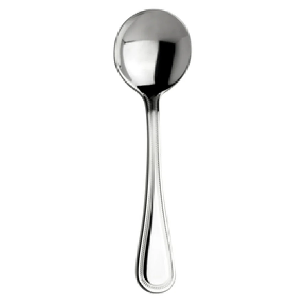Steelite 5743SX002 6.625 Inch Soup Spoon Round Bowl Stainless Steel with Ergonomic Handle Steelite 5743SX002 6.625 Inch Soup Spoon Round Bowl Stainless Steel with Ergonomic Handle