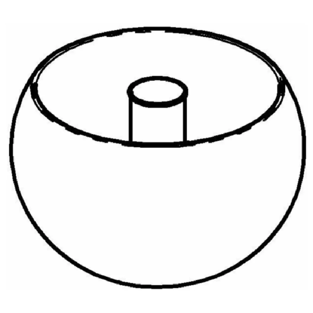 GET Enterprises 3147161 Stainless Steel Replacement Bowl With Ice Tube for 3 Carafes