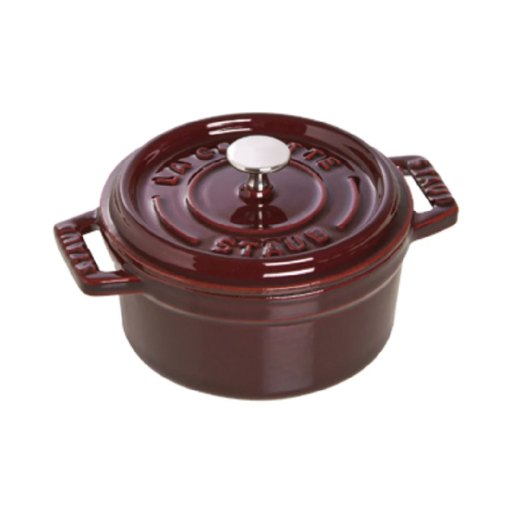 Zwilling 1101087 0.25 Quart Mini Cocotte Round With Cover Cast Iron Grenadine