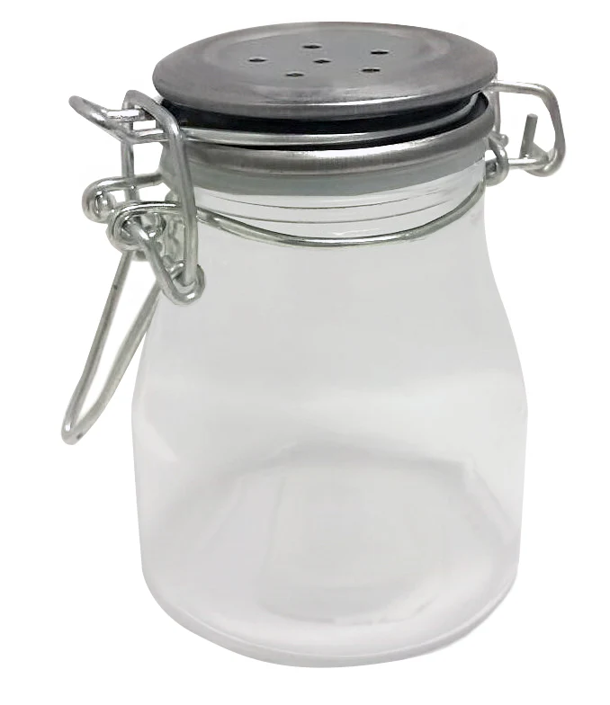 Tablecraft H3S&P 3-1/2 Oz Glass Salt and Pepper Shakers Stainless Steel Clip Top Tablecraft H3S&P 3-1/2 Oz Glass Salt and Pepper Shakers Stainless Steel Clip Top