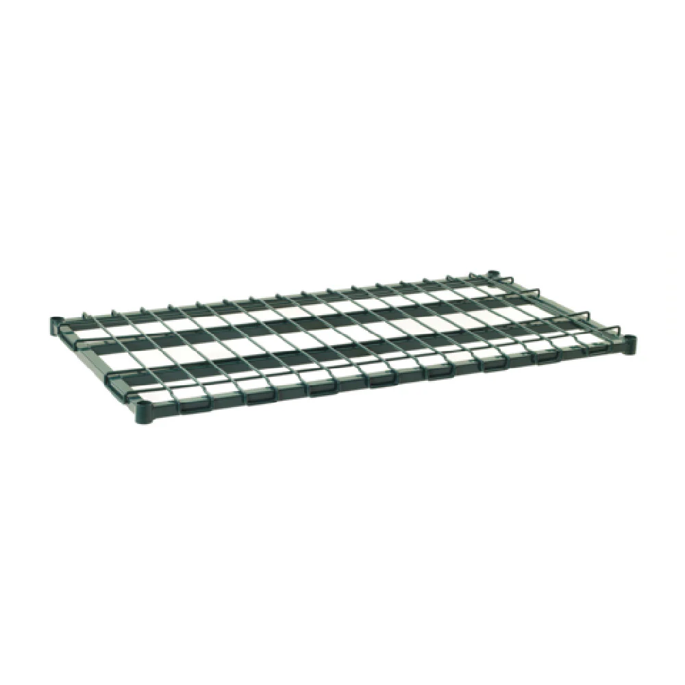 Metro 1824DRK3 24 Inch Dunnage Shelf with Wire Deck Lift Off Epoxy Coated Green Metro 1824DRK3 24 Inch Dunnage Shelf with Wire Deck Lift Off Epoxy Coated Green