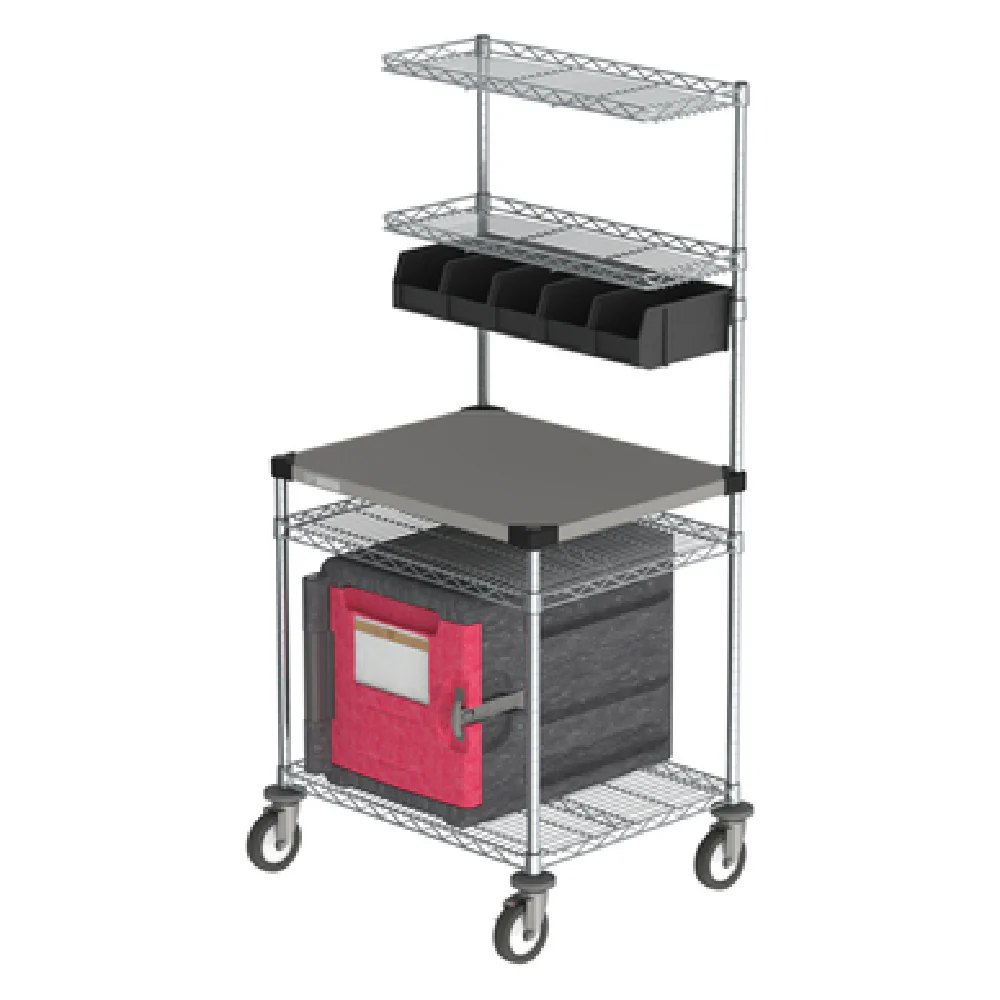 Metro CR2430DSS 30 Inch 5-Tier Mobile Delivery Staging Station Stainless Steel Metro CR2430DSS 30 Inch 5-Tier Mobile Delivery Staging Station Stainless Steel