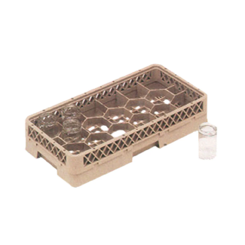 Vollrath HR1FF 10 Inch with 17 Compartments Beige Co-Polymer Dishwasher Rack Vollrath HR1FF 10 Inch with 17 Compartments Beige Co-Polymer Dishwasher Rack