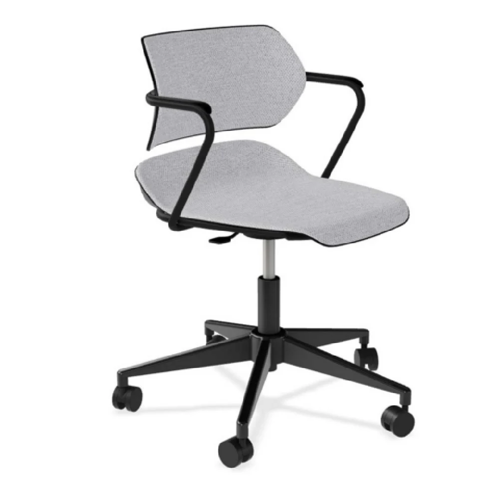 Forbes Industries AB115A12H## 20 Inch Caster Base Chair Upholstered Arms Soft Casters