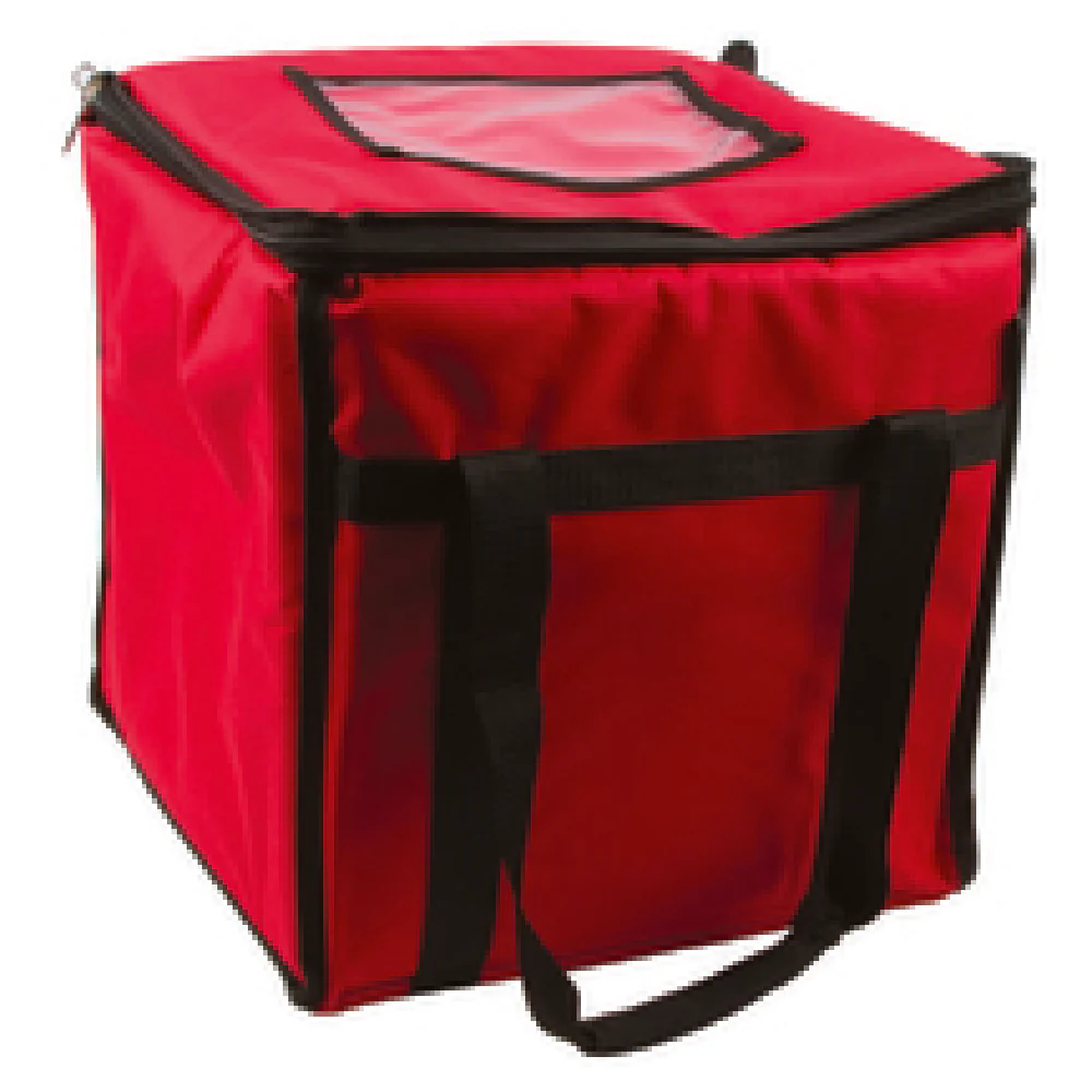 Carlisle FC1212-RD 12 Inch Heavy Vinyl Food Carrier with Foam Insulation Red