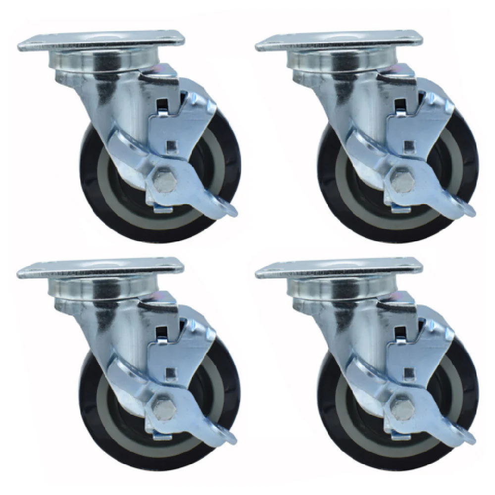 BK Resources 4SBR-1PT-PLY-PS4 Swivel Caster 4