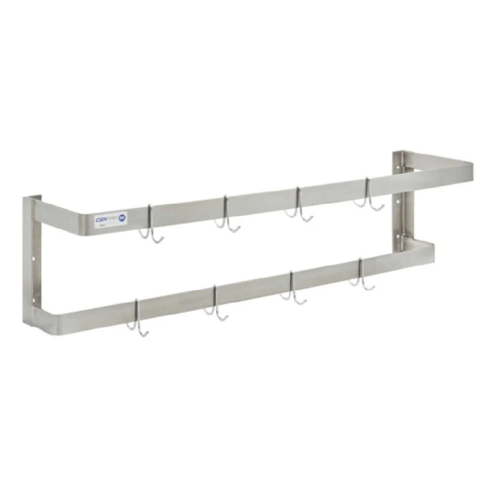 Hubert 29N-086 CenPro Wall Mounted Double Line Pot Rack 60 Hubert 29N-086 CenPro Wall Mounted Double Line Pot Rack 60