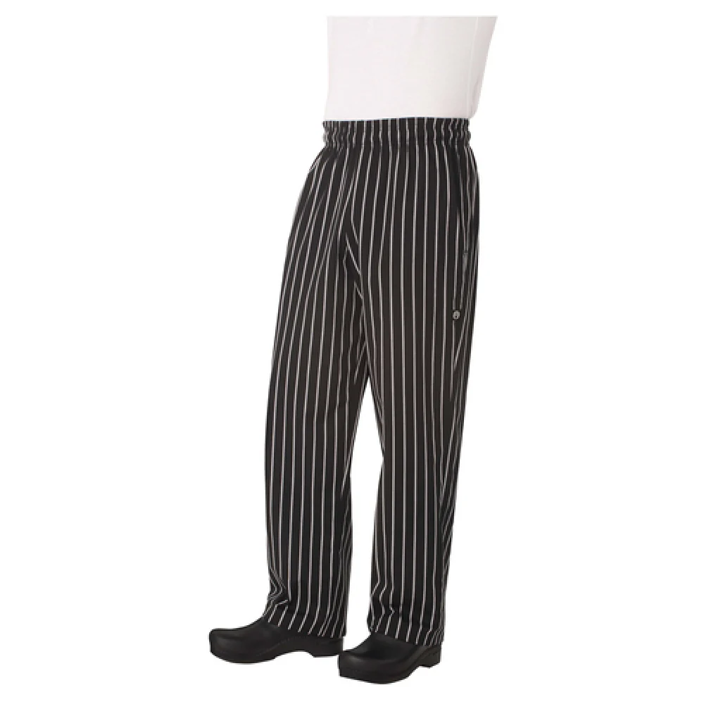Chef Works GSBP000XL XL Designer Baggy Pants Elastic Waistband with Drawstring