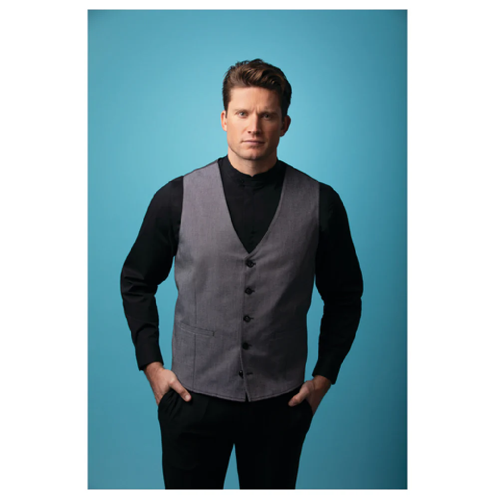 Chef Works VNN02-LTG-3XL Men’s Bridge Vest V-neck Half Lined Light Gray Chef Works VNN02-LTG-3XL Men’s Bridge Vest V-neck Half Lined Light Gray