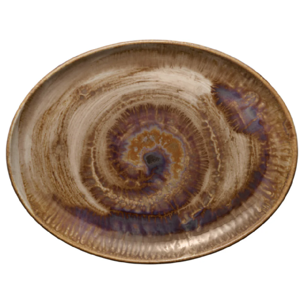 Libbey 801223641000101 11 Inch Oval Porcelain Platter Oyster Heart and Soul