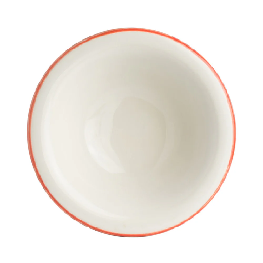 A121P175 11 Oz Molcajete Salsa Dish Coral Vitrified China - Puebla A121P175 11 Oz Molcajete Salsa Dish Coral Vitrified China - Puebla