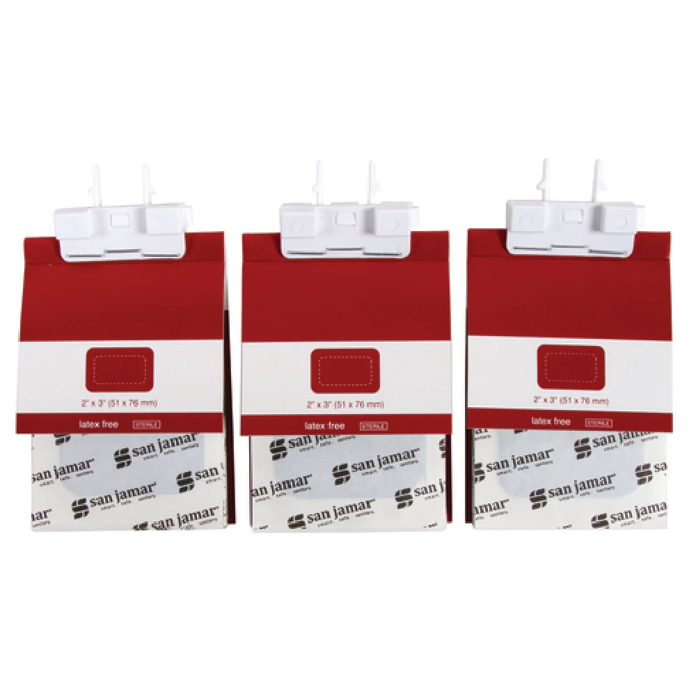San Jamar MKBR905 First Aid Supply Bandage Refill for Mani-Kare Dispenser Blue 3 Packs
