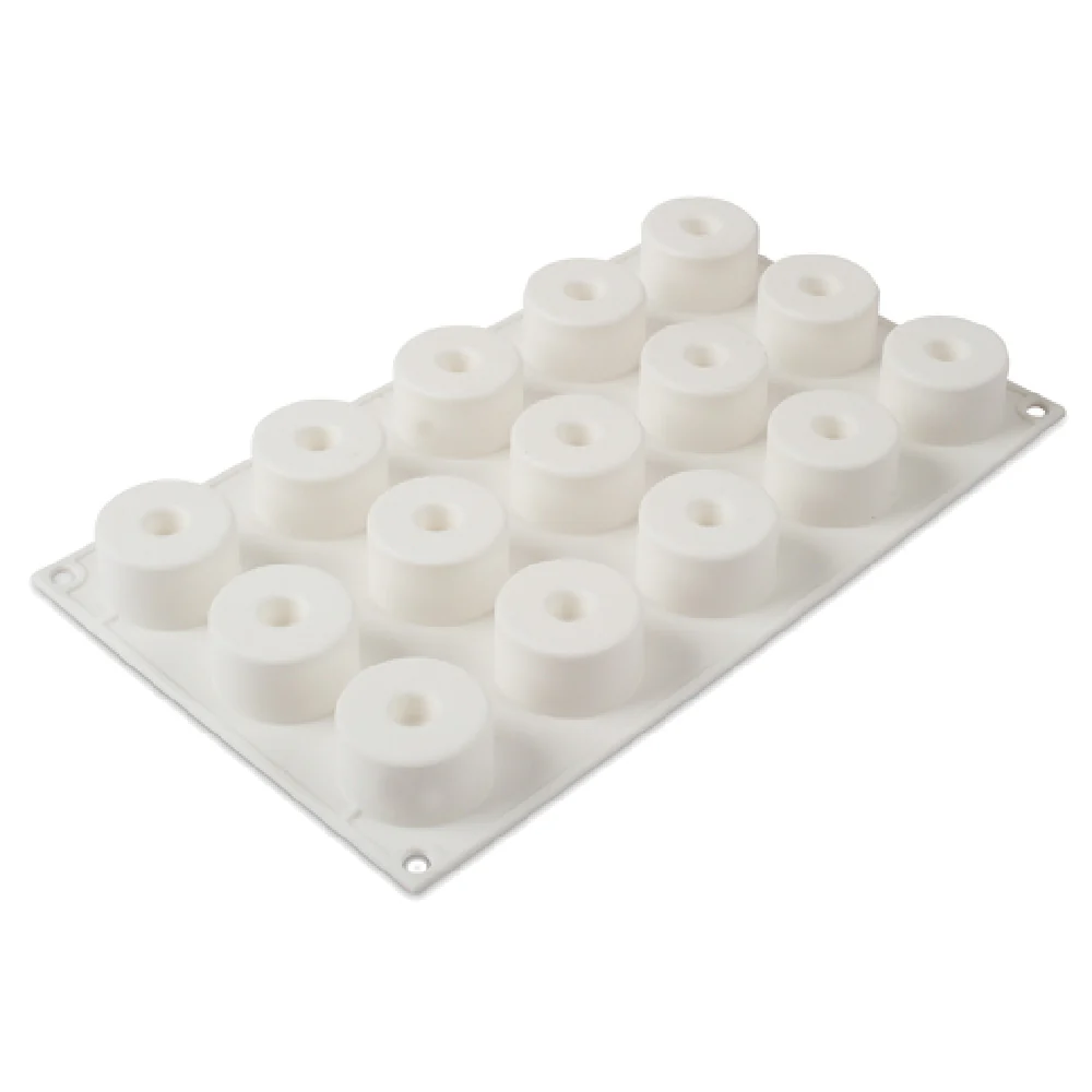 JB Prince M512 X 12 Inch Silicone Mold with 15 Sushi Roll Capacity White