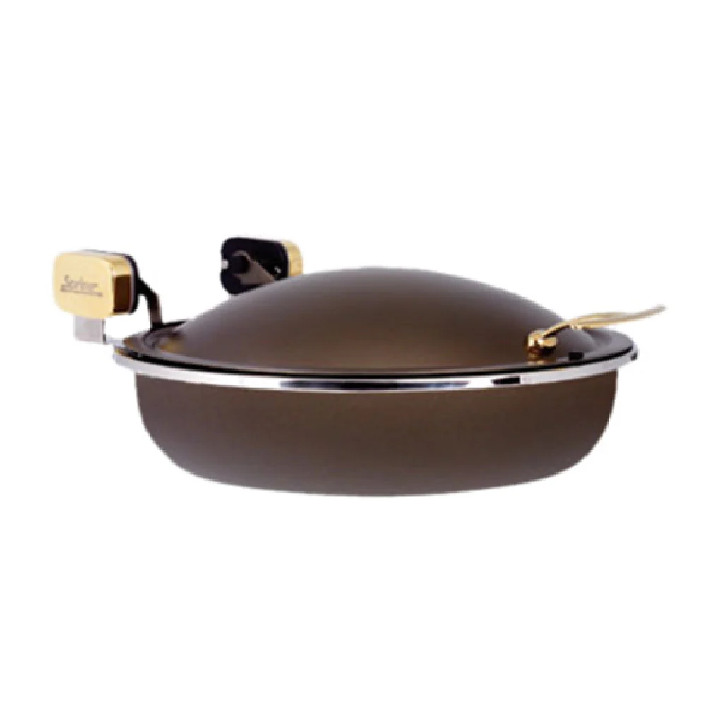 Spring USA 2382-597/36 15 Inch Induction Sauteuse Bronze Gold Accents Spring USA 2382-597/36 15 Inch Induction Sauteuse Bronze Gold Accents