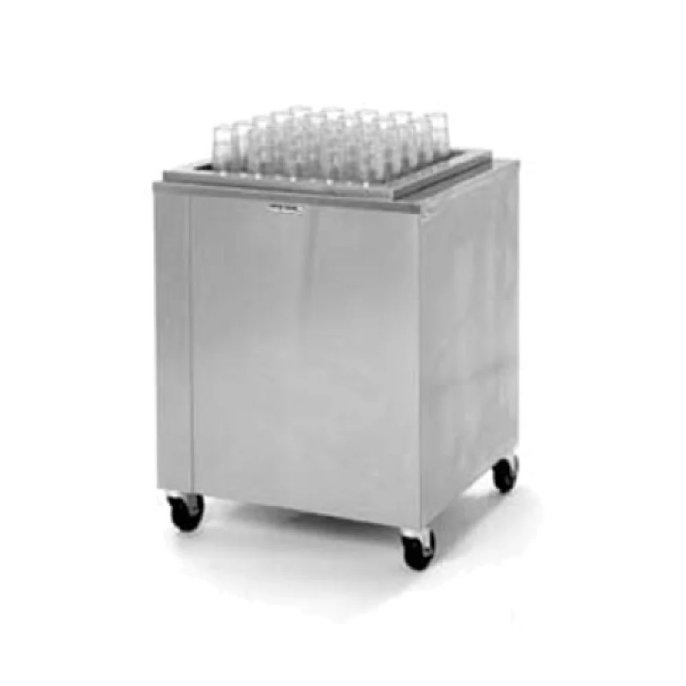 Dinex DXPACST2020 26 Inch Stainless Steel Mobile Cabinet Tumbler Dispenser