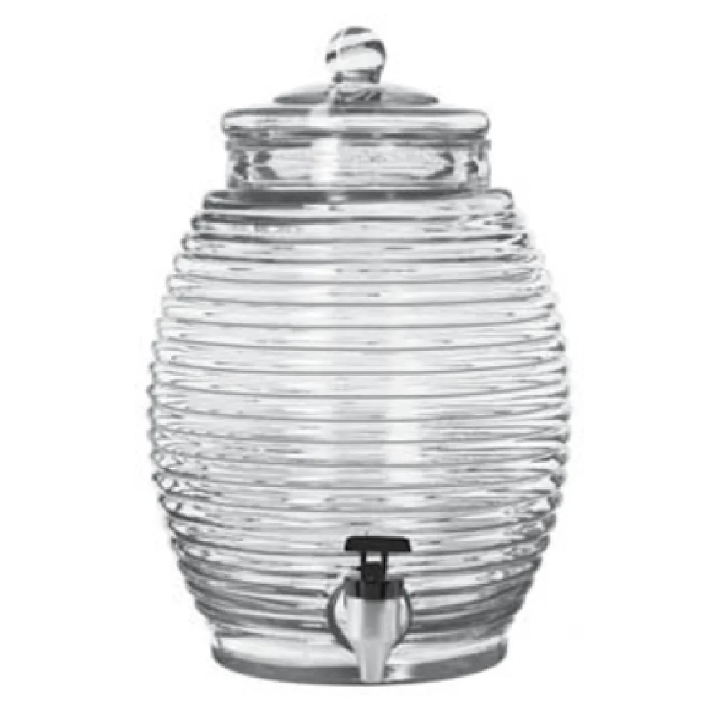 Libbey 92165 10 Inch Beehive Beverage Dispenser 2.9 Gal with Lid and Spigot
