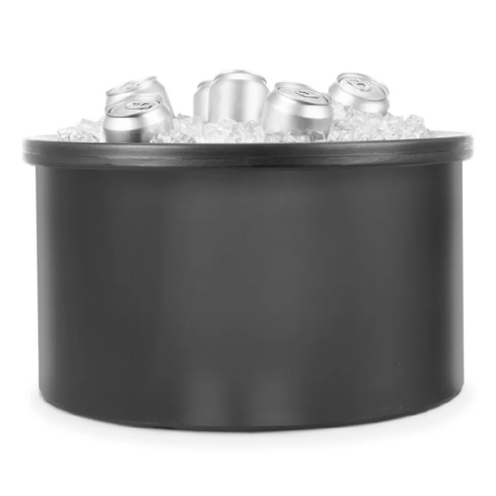 Iowa Rotocast Plastics Inc. 3151554 17-1/4 Inch Diameter Plastic Beverage Display with 22 Quart Capacity Iowa Rotocast Plastics Inc. 3151554 17-1/4 Inch Diameter Plastic Beverage Display with 22 Quart Capacity