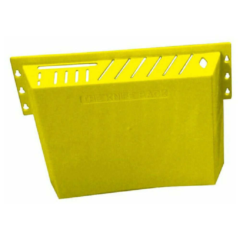 Omcan 11544 12.5 Inch Knife Rack holds 12 Knives and 1 Cleaver Plastic Yellow Omcan 11544 12.5 Inch Knife Rack holds 12 Knives and 1 Cleaver Plastic Yellow