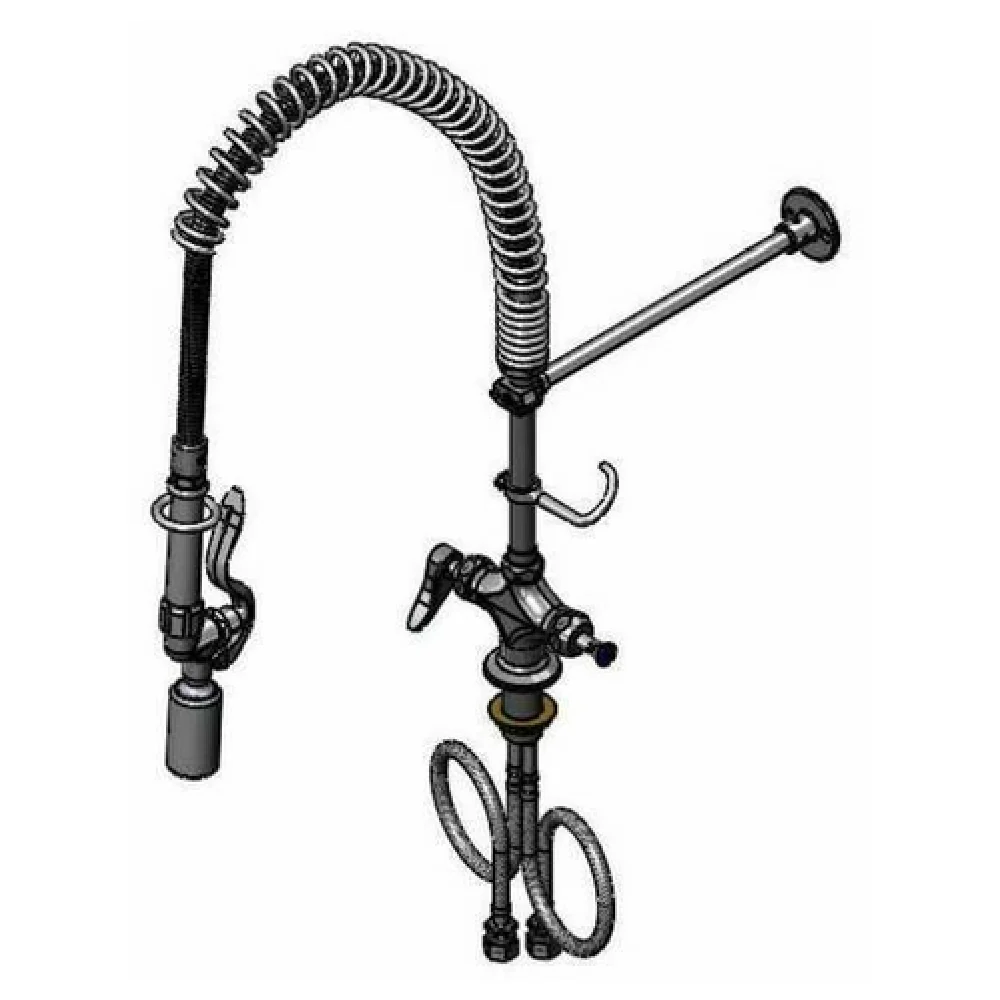 T&S Brass B-0113-CRBJX36H Deck Mount Pre-Rinse Mixing Faucet with 36 Inch Hose T&S Brass B-0113-CRBJX36H Deck Mount Pre-Rinse Mixing Faucet with 36 Inch Hose
