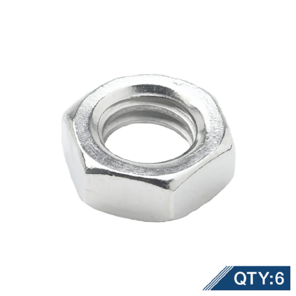 T&S Brass 000952-25M Lock Nuts - 6 Packs for Faucet Fixture Installation