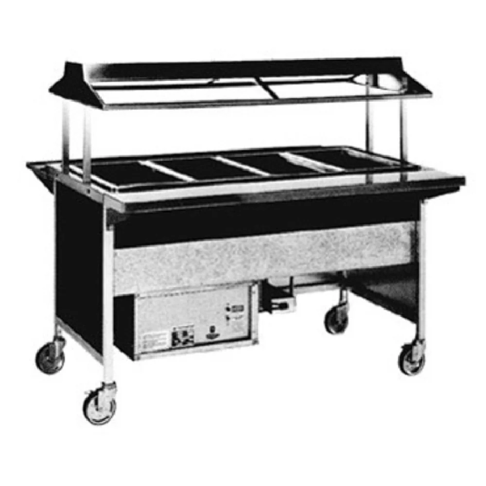 Atlas Metal CABT-6 91 Inch Cold Food Serving Counter Refrigerated Pan