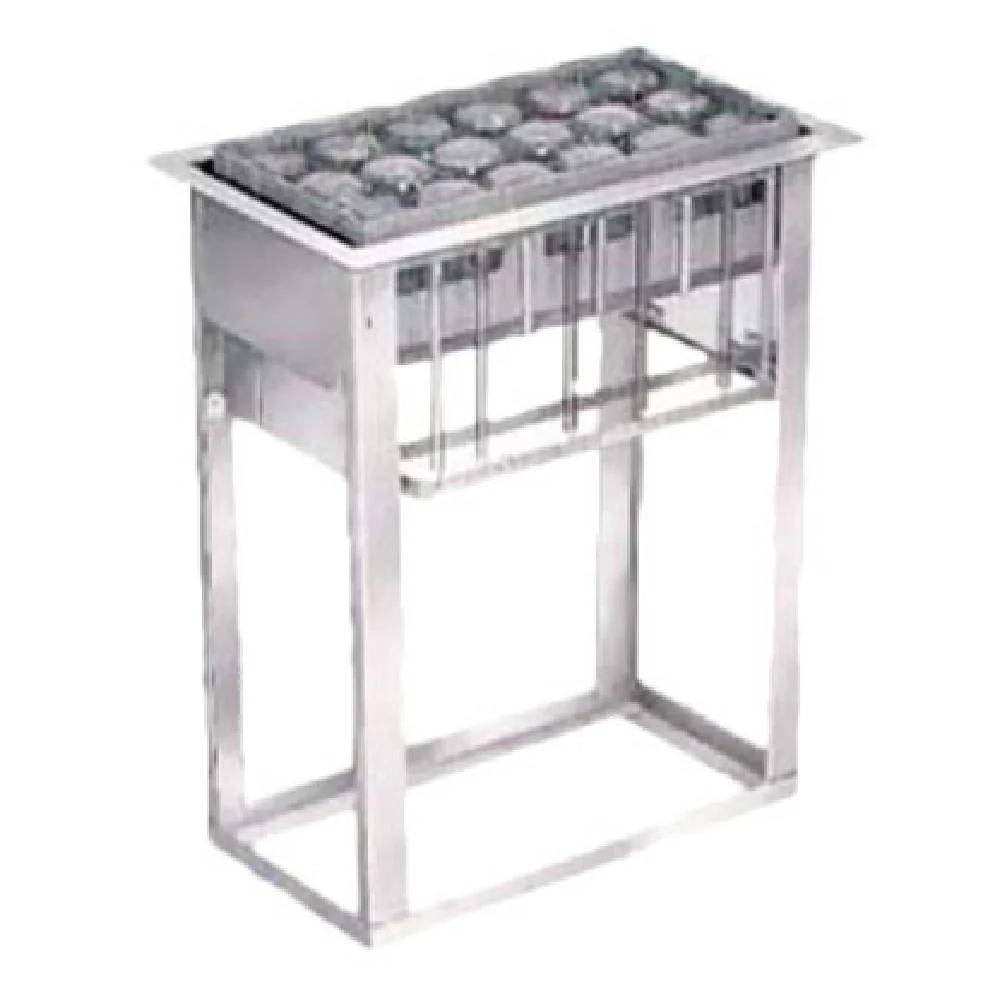 Lakeside 973 15 Inch Tray and Glass Rack Dispenser Drop-in Self-leveling Stainless Steel Lakeside 973 15 Inch Tray and Glass Rack Dispenser Drop-in Self-leveling Stainless Steel
