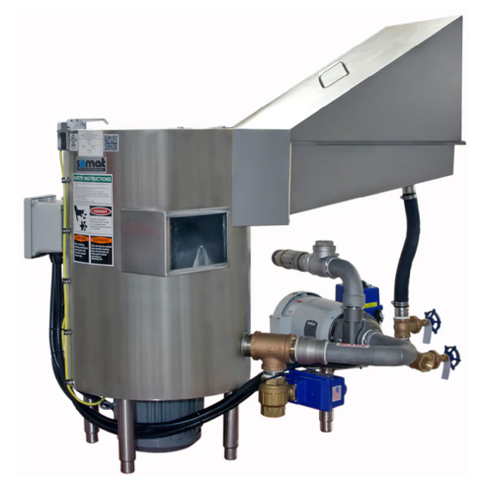 Somat SP50+BUILDUP 24 Inch Pulper Remote Electric Food Waste System Stainless Steel
