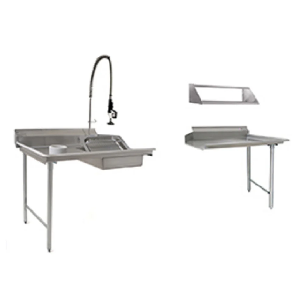 Eagle DTC-48LR-16/3 48Inch Dishtable Package Integrated Pre-rinse Sink and Faucet