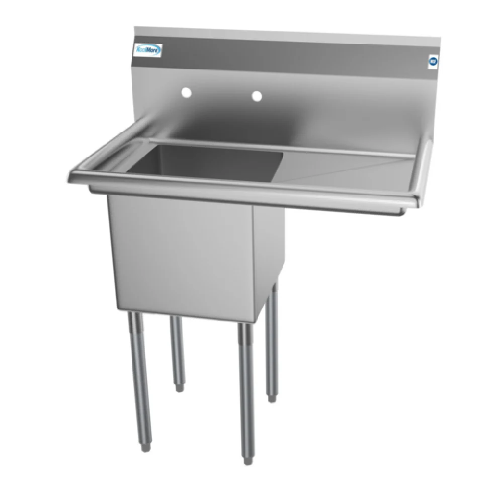 Koolmore SA151512-15R3 33 Inch Sink with 15 Inch Compartment and Drainboard Koolmore SA151512-15R3 33 Inch Sink with 15 Inch Compartment and Drainboard