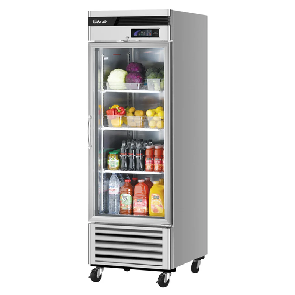 Turbo Air TSR-23GSD-N6 27 Inch Super Deluxe Glass Door Refrigerator 20 cu ft