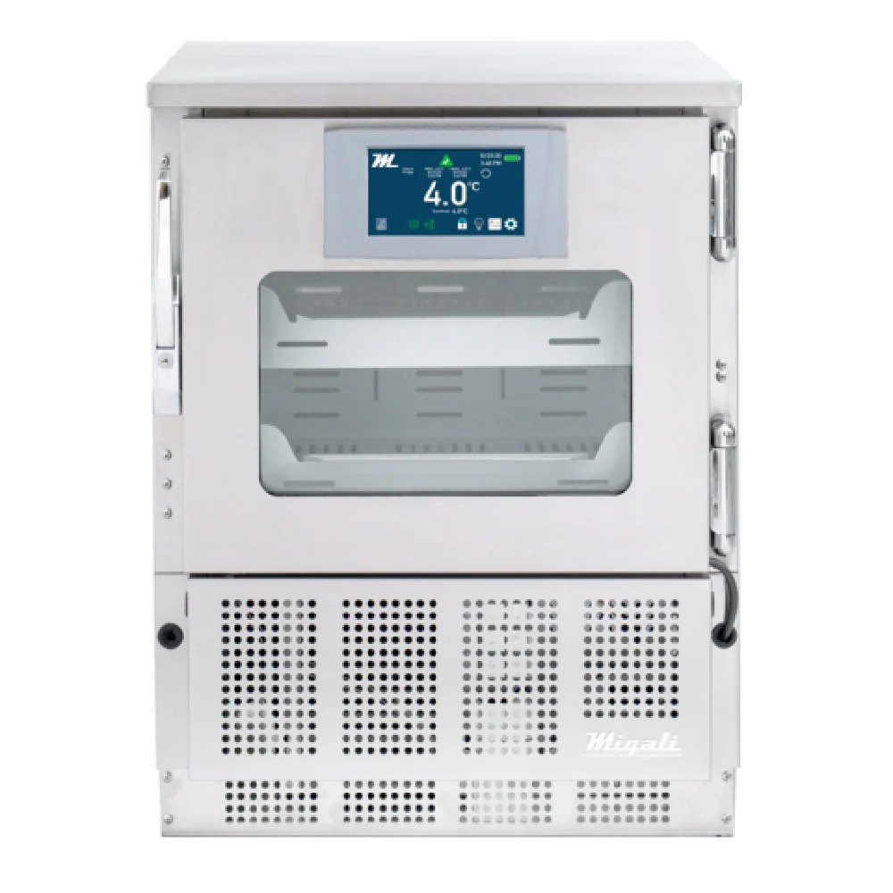 Migali Industries EVOX-U1RG-PH Medical-Grade Refrigerator 4.2 Cu. Ft. Capacity Single Glass Door
