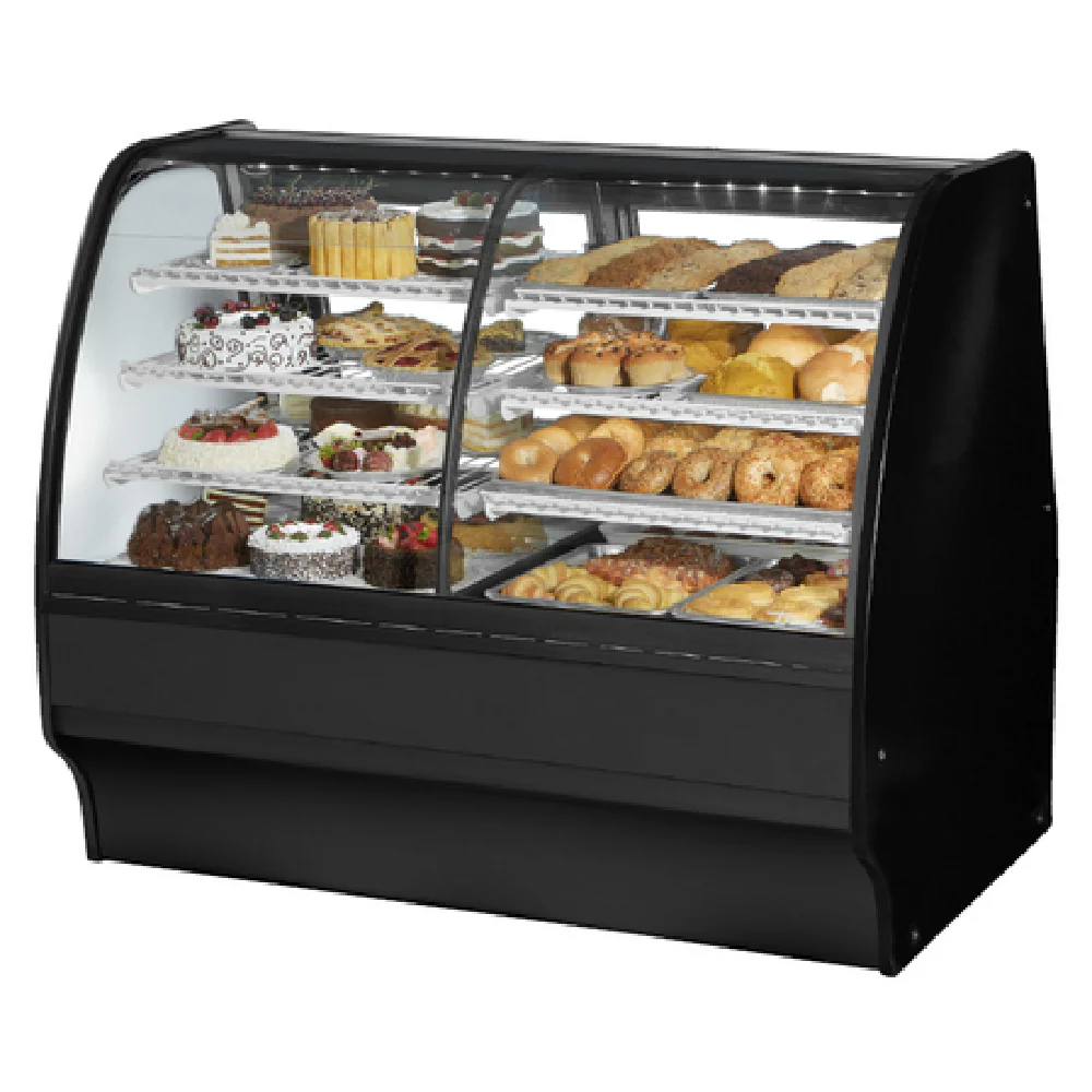 True Refrigeration TGM-DZ-59-SC/SC-W-W 59 Inch Dual Zone Glass Merchandiser with LED