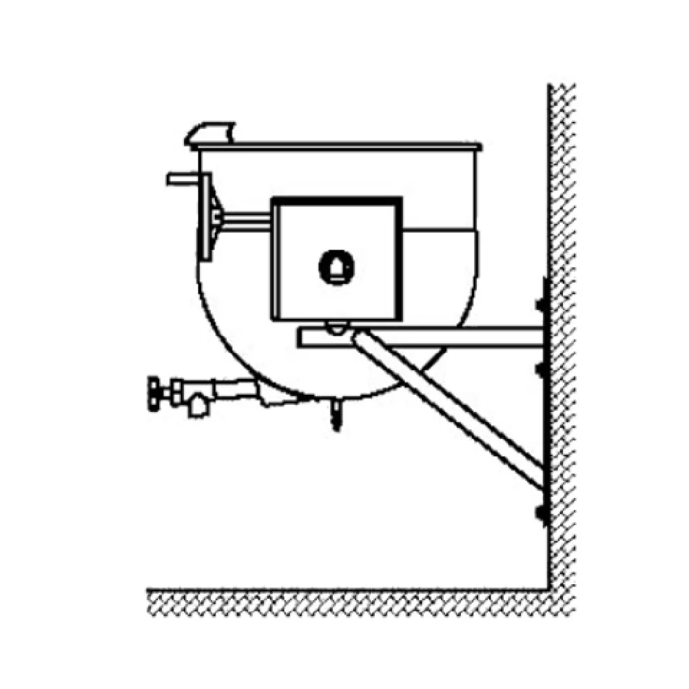 Legion TWWT-50 50 Gallon Direct Steam Tilting Kettle 304 Stainless Steel Liner
