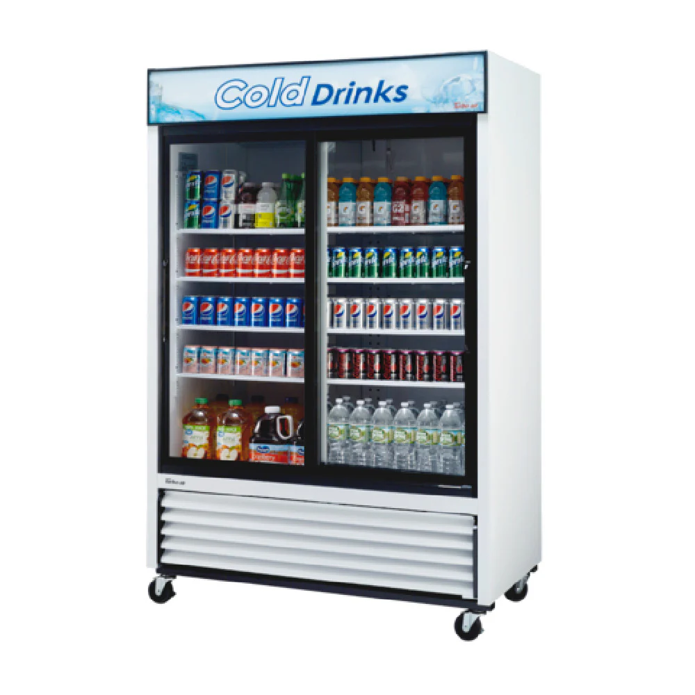 Turbo Air TGM-48RB-N 55 Inch Self-Contained Refrigerated Merchandiser with Two Double Pane Glass Doors Turbo Air TGM-48RB-N 55 Inch Self-Contained Refrigerated Merchandiser with Two Double Pane Glass Doors