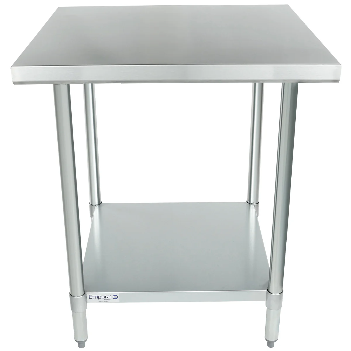 Empura EWT3030 30 Inch Work Table 18 Gauge Top Stainless Steel with Adjustable Feet Empura EWT3030 30 Inch Work Table 18 Gauge Top Stainless Steel with Adjustable Feet