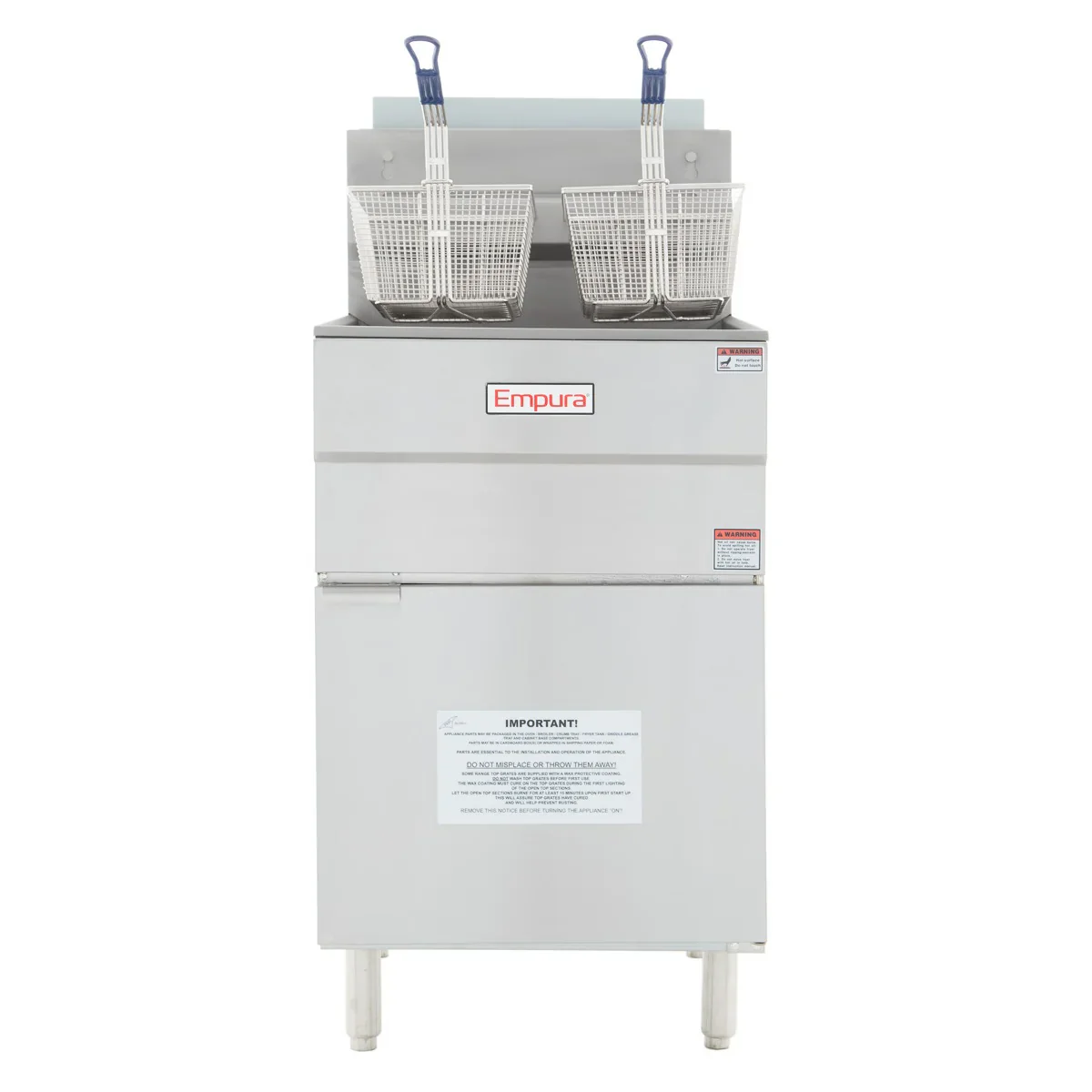 Empura Equipment EGF-70/80_LP 21 Inch Gas Deep Fryer Liquid Propane with 2 Baskets 150000 BTU Empura Equipment EGF-70/80_LP 21 Inch Gas Deep Fryer Liquid Propane with 2 Baskets 150000 BTU