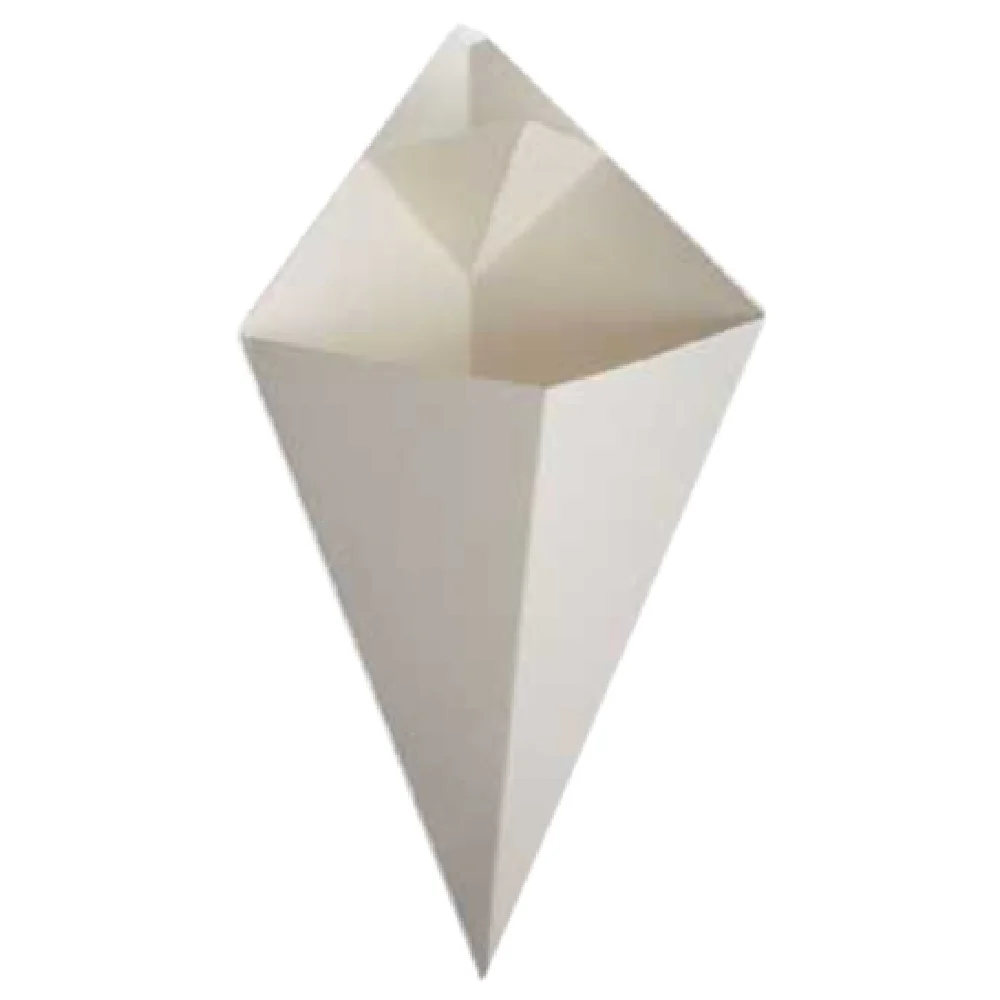 American Metalcraft SQFBCN20 Fry Cone 20 Oz with Fold-Out Pocket Pack of 100