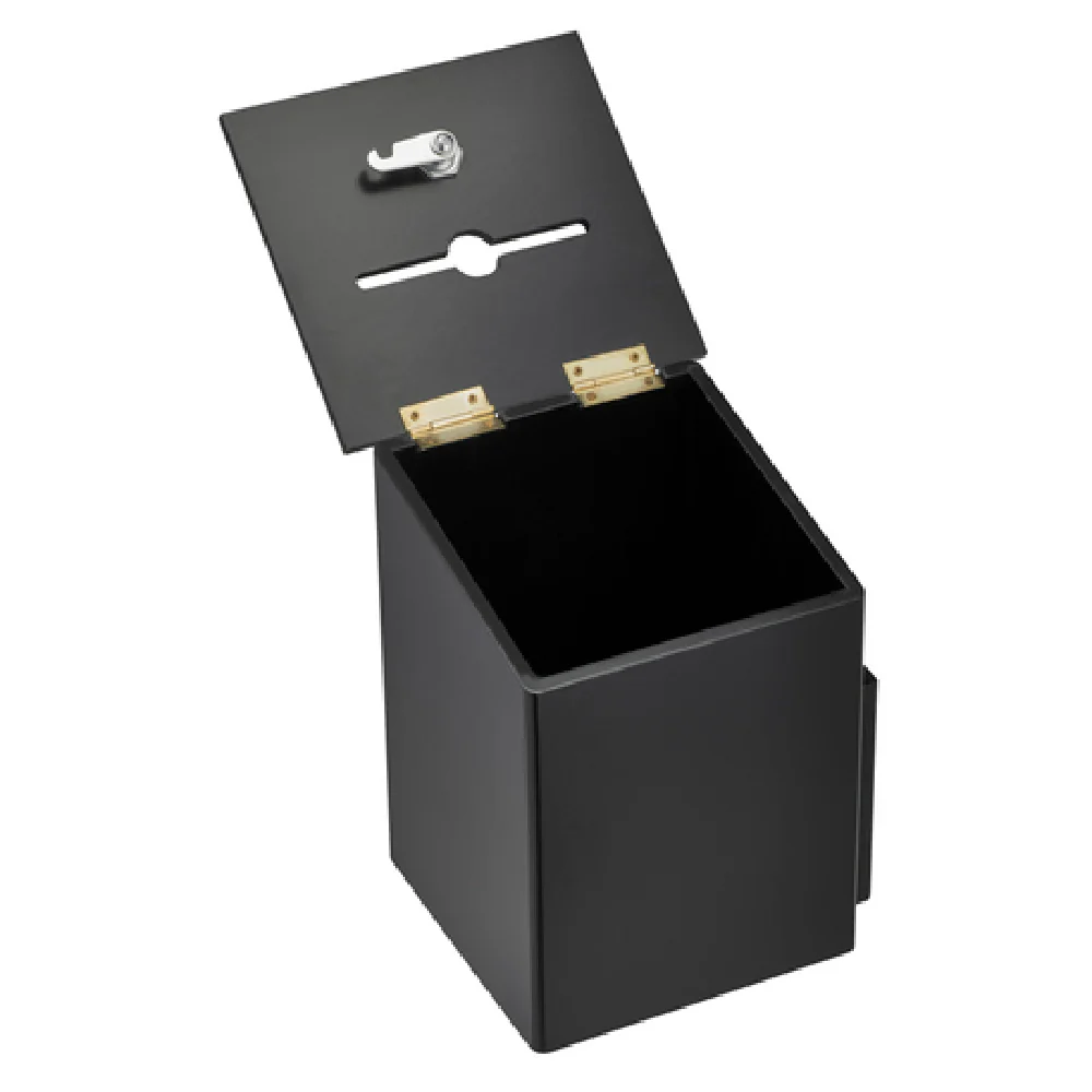 Alpine Industries ADI632-01-BLK 7-1/4 Inch Wood Suggestion Box Black Finish Lock and Key Alpine Industries ADI632-01-BLK 7-1/4 Inch Wood Suggestion Box Black Finish Lock and Key