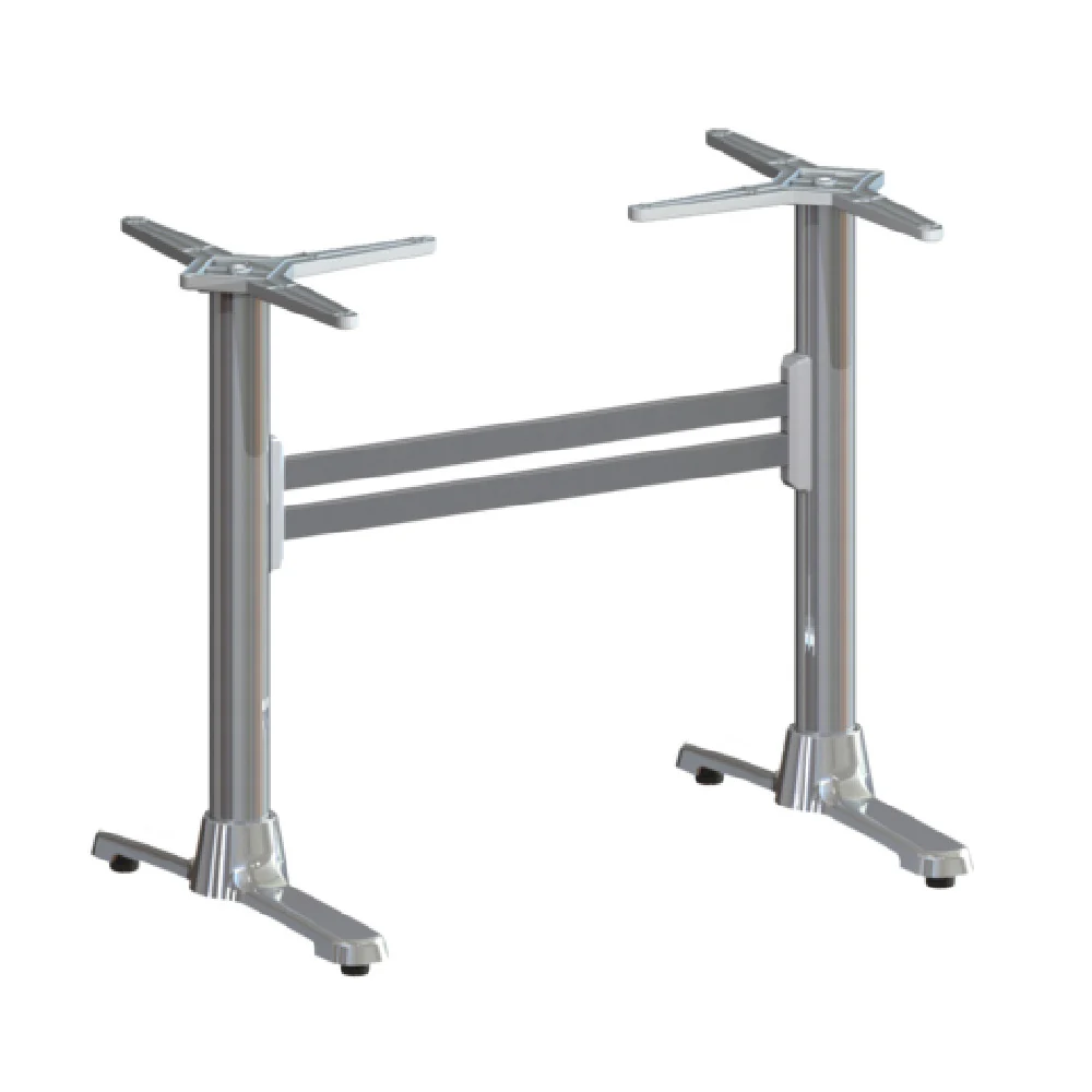 FLAT Tech CT4310 22 Inch Double End Table Base with Support Bar Aluminum