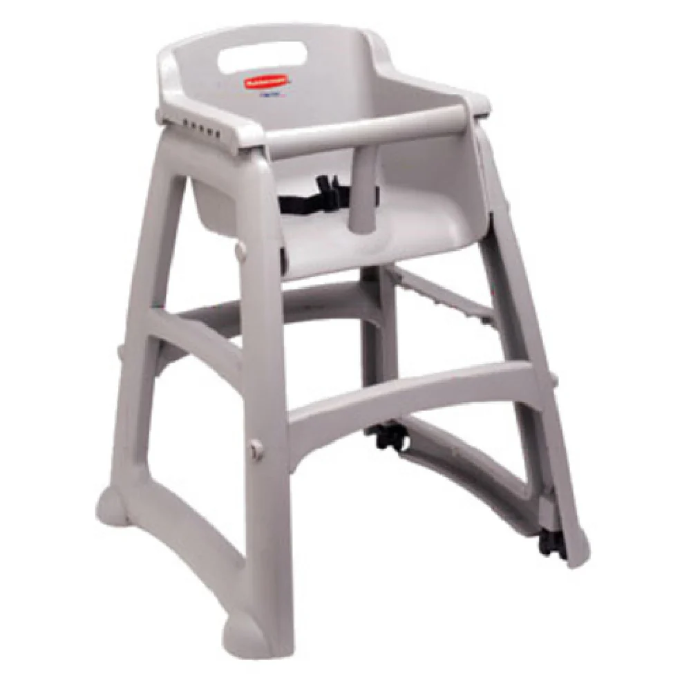 Rubbermaid FG780608PLAT 23 Inch Youth Seat with Safety Harness Antimicrobial Plastic Platinum