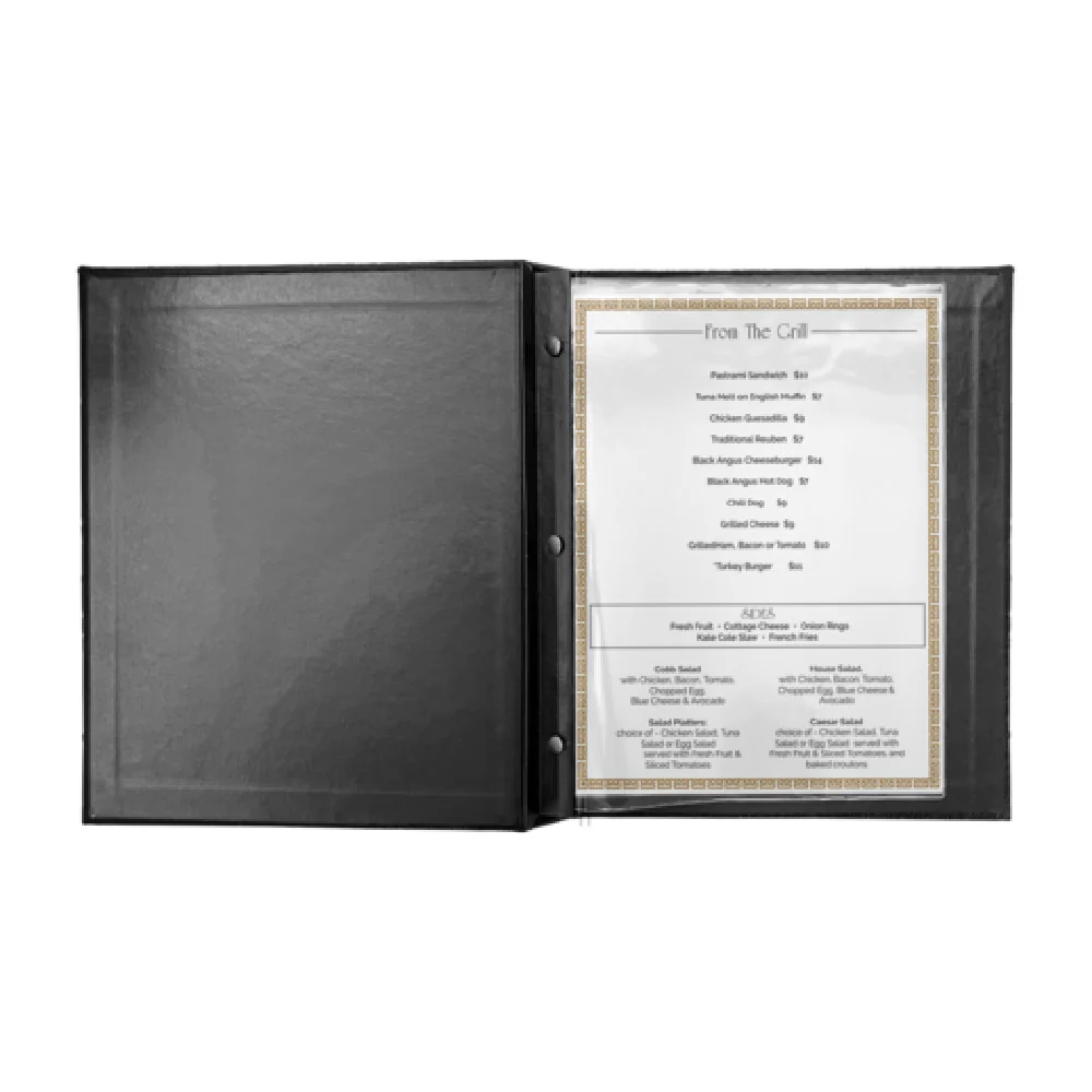 Risch PINE3POST-OM 4.25 Inch Oakmont Faux-leather Menu Cover 3 Hole Punched Risch PINE3POST-OM 4.25 Inch Oakmont Faux-leather Menu Cover 3 Hole Punched
