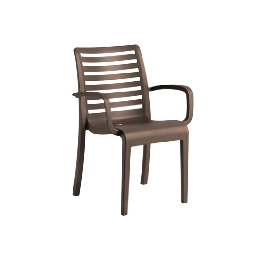 Grosfillex UT954037 23 Inch Stacking Armchair for Outdoor Use Technopolymer Grosfillex UT954037 23 Inch Stacking Armchair for Outdoor Use Technopolymer