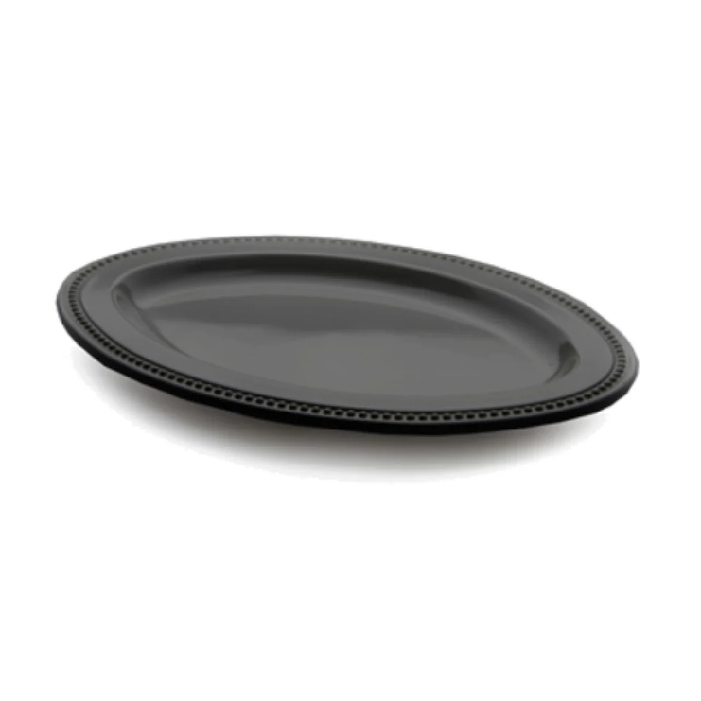 GET Enterprises M128OV-B 12 Inch Oval Platter Melamine Black BPA Free GET Enterprises M128OV-B 12 Inch Oval Platter Melamine Black BPA Free