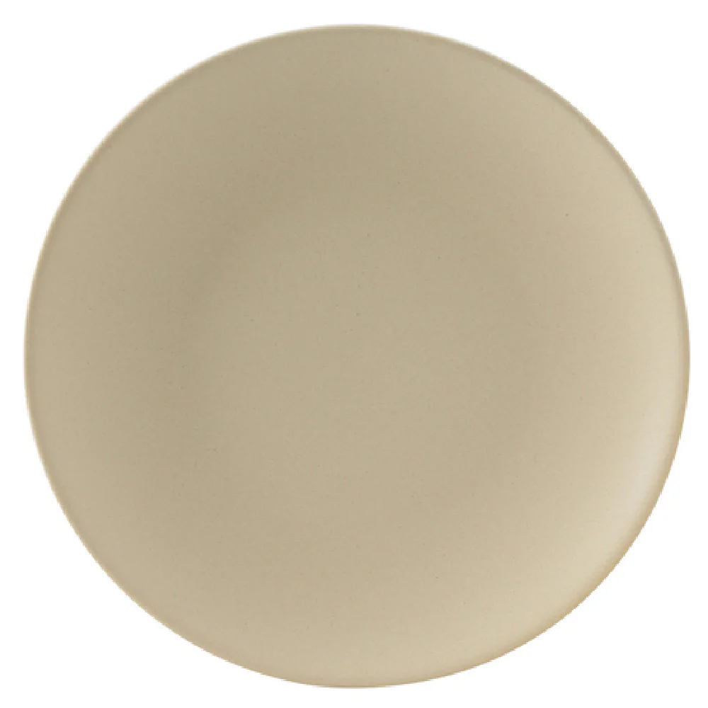 Tuxton VYA-090 9 Inch Plate Coupe Microwave and Dishwasher Safe Porcelain Matte Beige Tuxton VYA-090 9 Inch Plate Coupe Microwave and Dishwasher Safe Porcelain Matte Beige